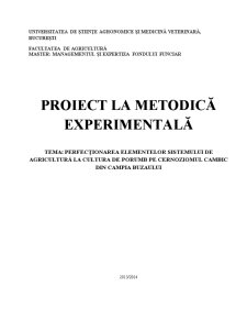 Metodică Experimentală - Pagina 1