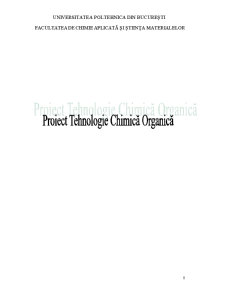 Tehnologie chimică organică - Pagina 1