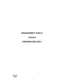 Management public practică - Primărie Sector 3 - Pagina 1