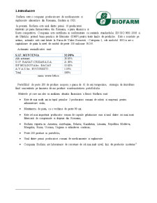 Analiza Financiară a Întreprinderii Biofarm SA - Pagina 3
