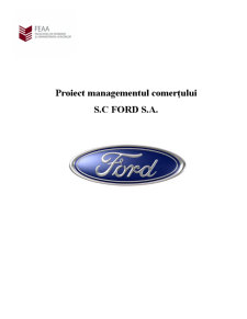 Managementul comerțului - SC Ford SA - Pagina 1