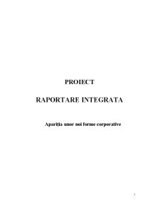 Apariția unor noi forme corporative - raportare integrată - Pagina 1