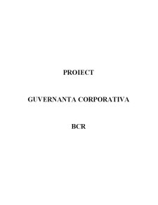 BCR - guvernanță corporativă - Pagina 1
