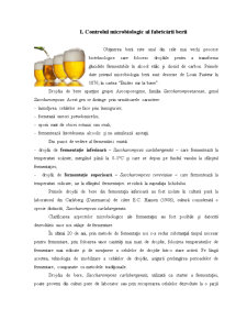 Controlul microbiologic al berii și sucurilor - Pagina 1