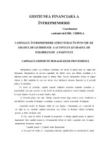 Gestiunea Financiară a Întreprinderii - Pagina 1