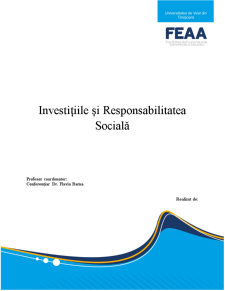 Investiții și responsabilitate socială - Pagina 1
