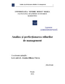 Analiza și Perfecționarea Stilurilor de Management - Pagina 2