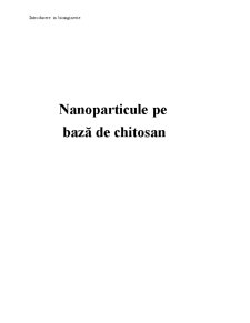 Nanoparticule pe Bază de Chitosan - Pagina 1