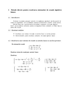 Rezolvarea sistemelor de ecuații liniare prin metode directe și iterative - Pagina 3