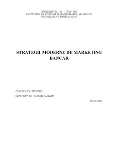 Strategii Moderne de Marketing Bancar - Pagina 1