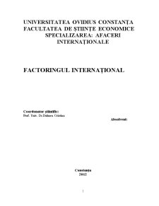 Factoringul Internațional - Pagina 1
