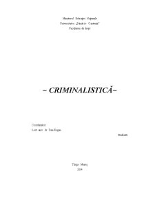 Reconstituirea - metodă de cercetare criminalistică - Pagina 1