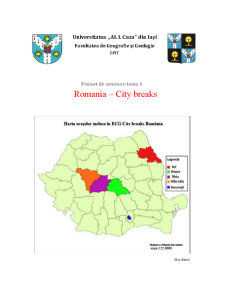 Spot de promovare al României - City Break - Pagina 1