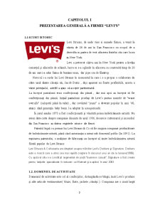 Analiza Firmei Levi's - Pagina 2