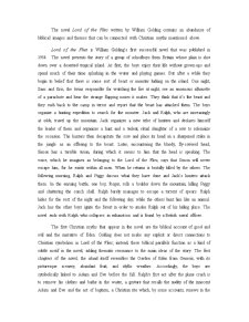 Christian Mythology în William Golding's Lord of the Flies - Pagina 2