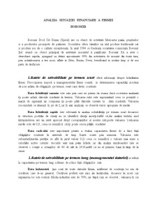 Analiza Situației Financiare a Firmei Boromir - Pagina 1