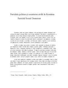Societate civilă și democrație - partide politice și societatea civilă în România - Partidul Social Democrat - Pagina 2