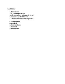 Bioacumularea, Formarea Orizonturilor A,O,T - Pagina 2