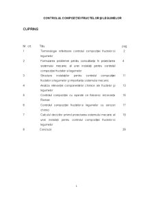 Controlul Compoziției Fructelor și Legumelor - Pagina 1