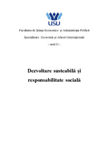 Dezvoltare sustenabilă și responsabilitate socială - Pagina 1
