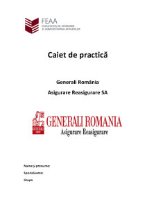 Caiet de Practică Generali România - Pagina 1