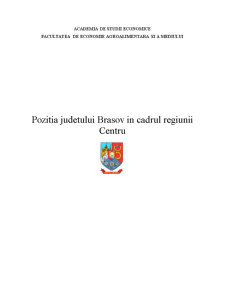 Poziția Județului Brașov în cadrul regiunii centru - Pagina 1