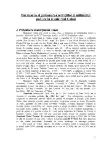 Furnizarea și gestionarea serviciilor și utilităților publice în municipiul Galați - Pagina 1