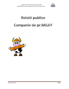 Campanie de PR - Milky - Pagina 1