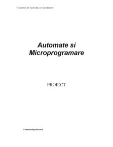 Braț manipulator automate și microprogramare - Pagina 1