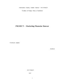 Marketing Financiar - Bancar - Pagina 1