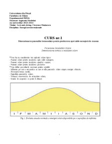 Dimensionarea Panourilor Termosolare pentru Producerea Apei Calde Menajeră de Consum - Pagina 1