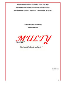 Proiect Merchandising - Hypermarket Multy - Pagina 1
