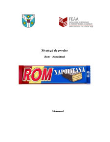 Strategii de produs - Rom napolitană - Pagina 1