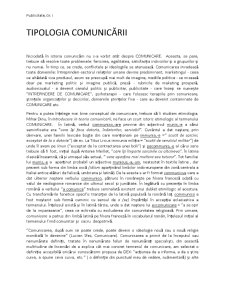 Tipologia Comunicării - Pagina 1
