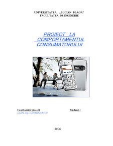 Comportamentul consumatorului - Nokia - Pagina 1