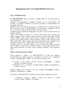 Managementul calității la SC Mecanpetrol SA Găești - Pagina 3