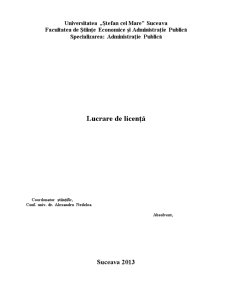 Strategii de comunicare în instituțiile publice studiu de caz - strategia de comunicare a Curții de Conturi a României - Pagina 1