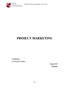 Cercetare de Marketing - Pagina 1