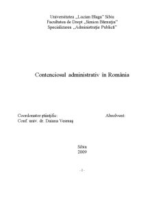 Contenciosul Administrativ în România - Pagina 2