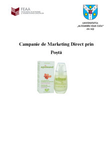Campanie marketing direct - cremă antirid - Pagina 1