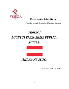 Buget și Trezorerie Publică Austria - Pagina 1