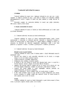 Contractul Individual de Munca - Pagina 1