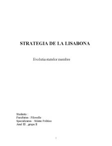 Strategia de la Lisabona - evoluția statelor membre - Pagina 1