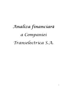 Analiză financiară Transelectrica - Pagina 1
