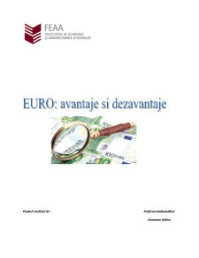 EURO - Avantaje și Dezavantaje - Pagina 1