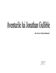Aventurile lui Jonathan Gullible de Ken Schoolland - Recenzie - Pagina 1