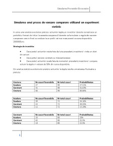 Simularea unui proces de vânzare cumpărare utilizând un experiment statistic - Pagina 1