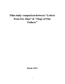 Film Study Comparison Between Letters From Iwo Jima and flags of our Fathers - Pagina 1