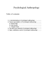 Psychological Anthropology - Pagina 2