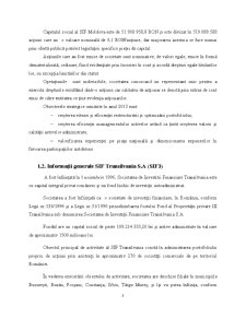 Analiza structurii portofoliilor pentru societățile de investiții financiare SIF Moldova SA (SIF 2) și SIF Transilvania SA (SIF 3) - Pagina 3